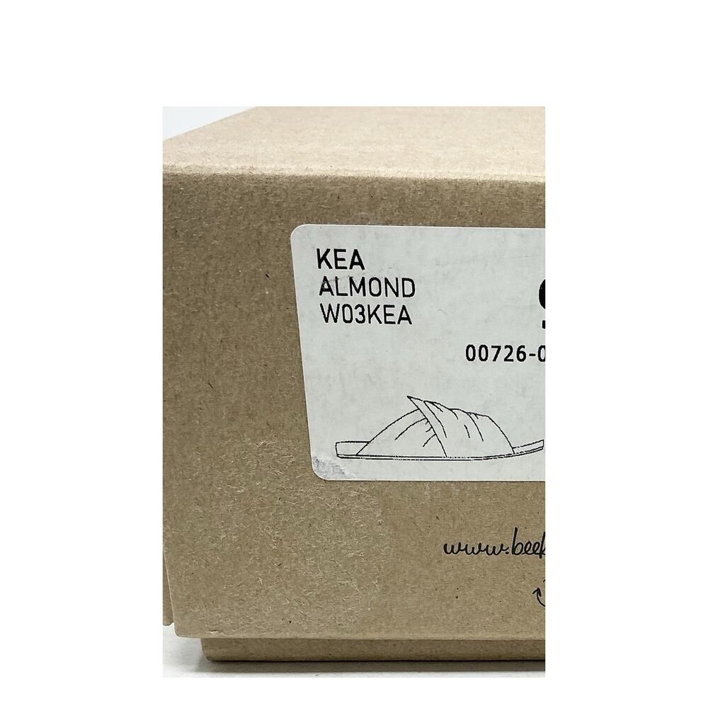 Beek Kea Slide Sude Sandals Almond Tan Size NIB - Picture 11 of 12